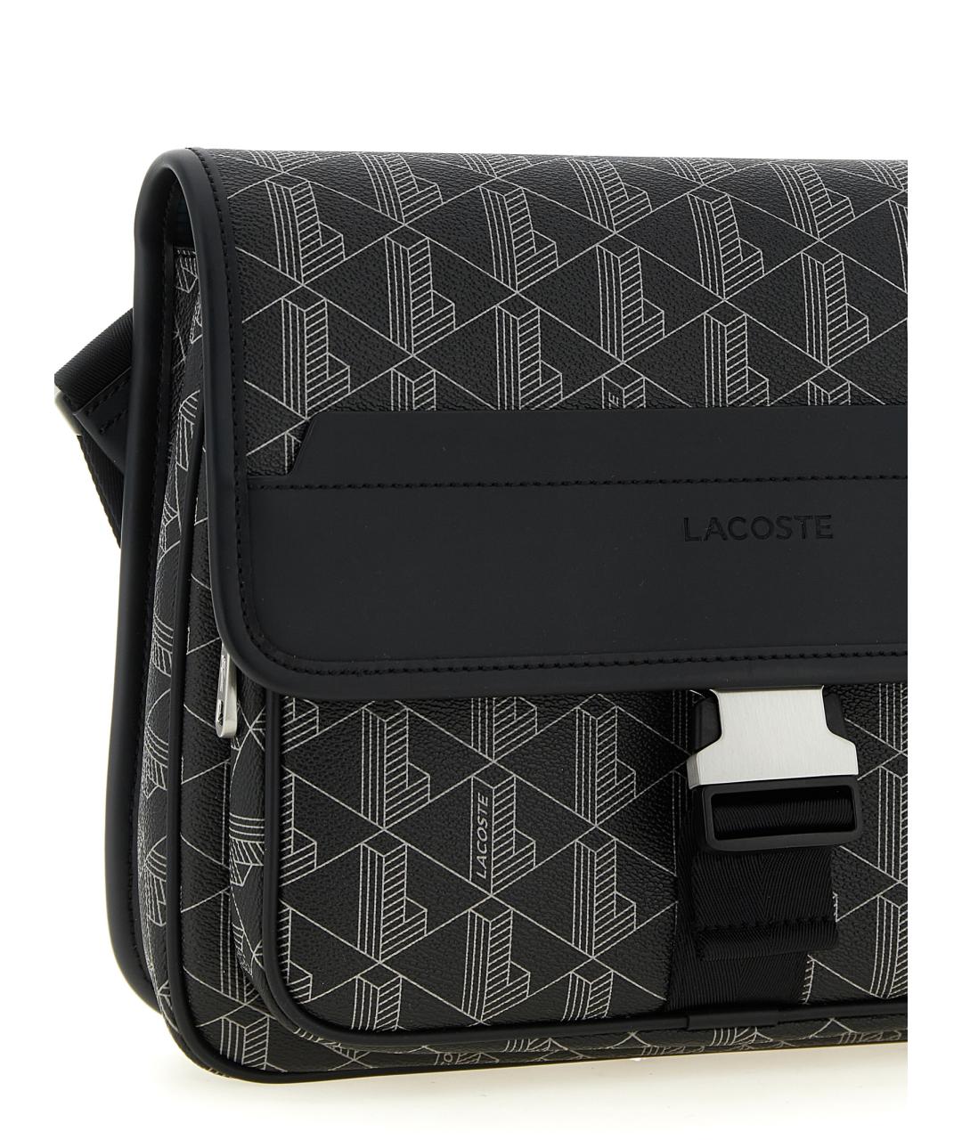LACOSTE Черная сумка на плечо, фото 3