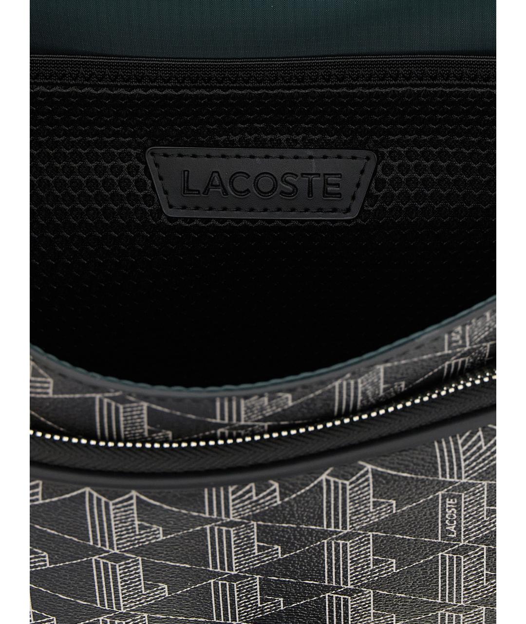 LACOSTE Черная сумка на плечо, фото 4