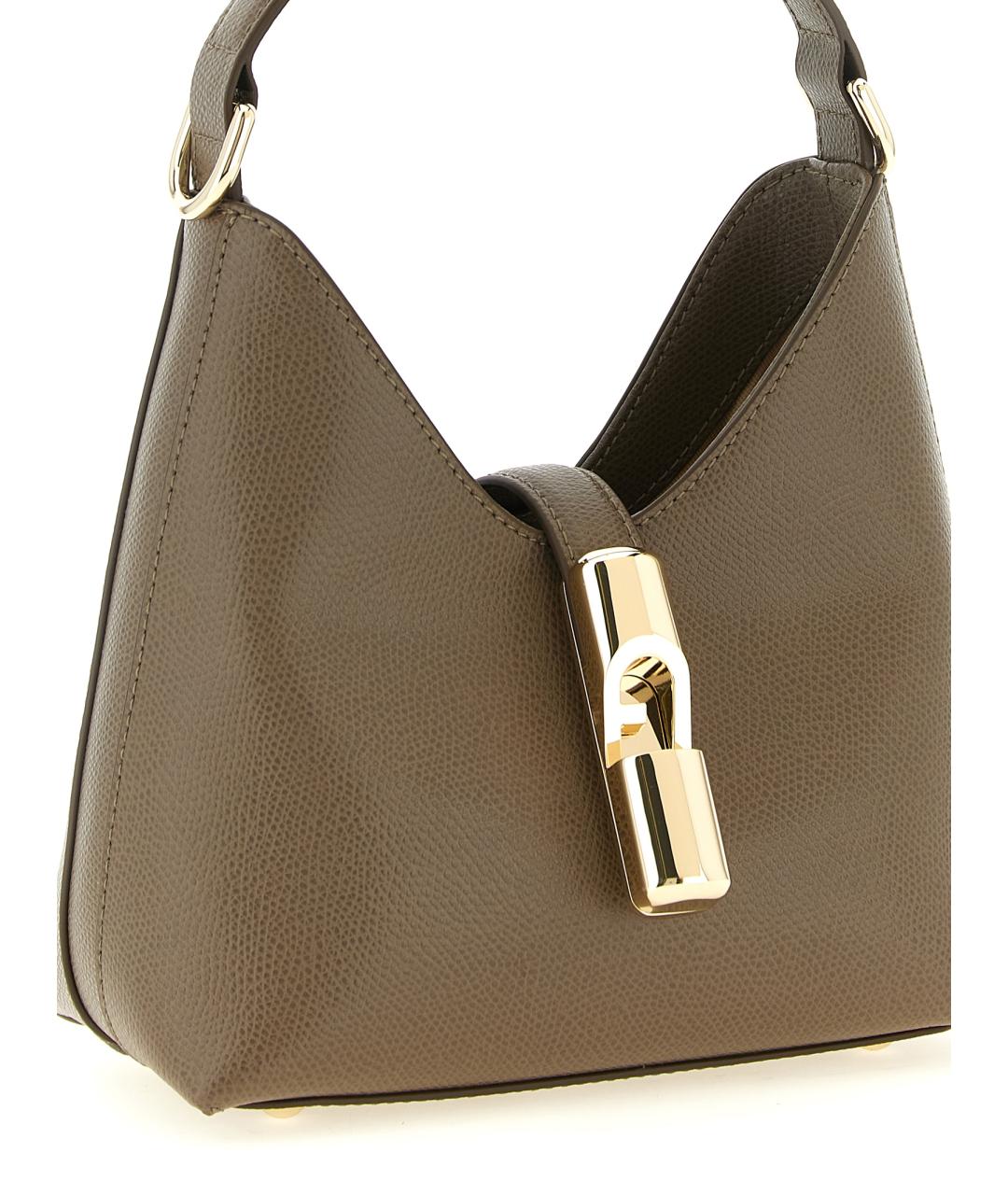 FURLA Зеленая кожаная сумка тоут, фото 3