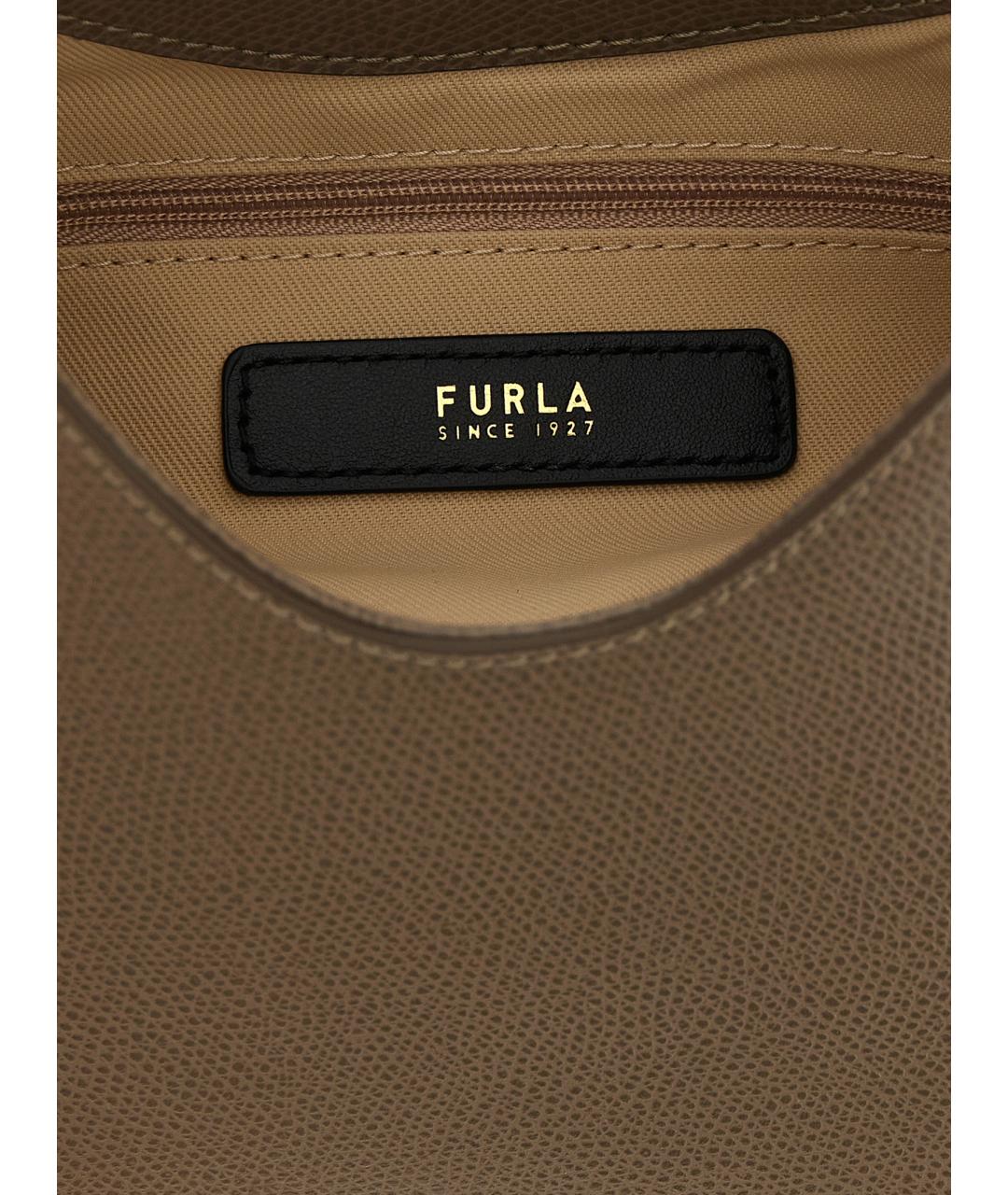 FURLA Зеленая кожаная сумка тоут, фото 4