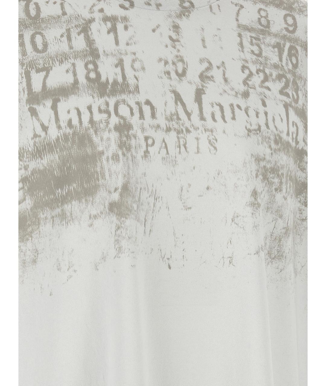MAISON MARGIELA Серая хлопковая футболка, фото 4