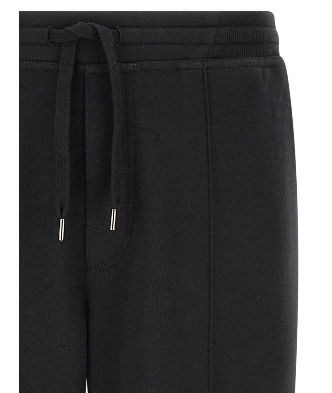 BRUNELLO CUCINELLI Черные хлопковые повседневные брюки, фото 3