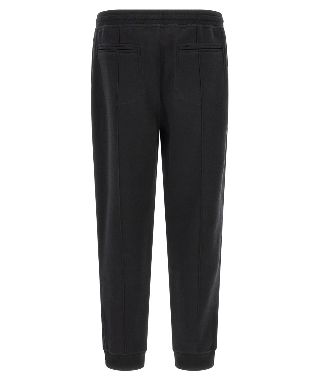 BRUNELLO CUCINELLI Черные хлопковые повседневные брюки, фото 2