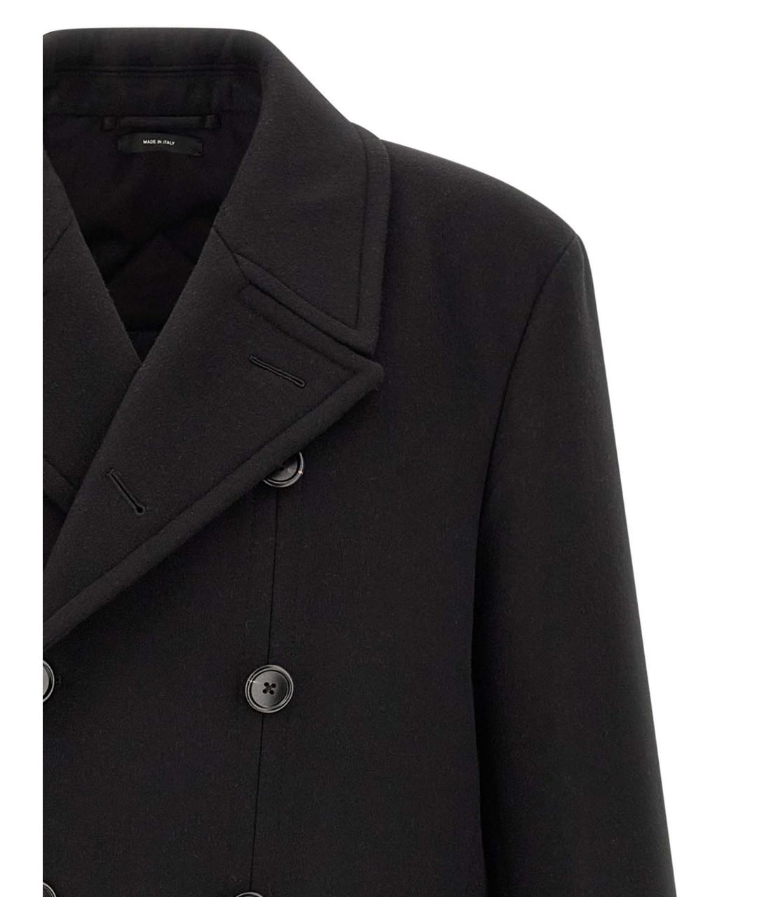 TOM FORD Черное шерстяное пальто, фото 3