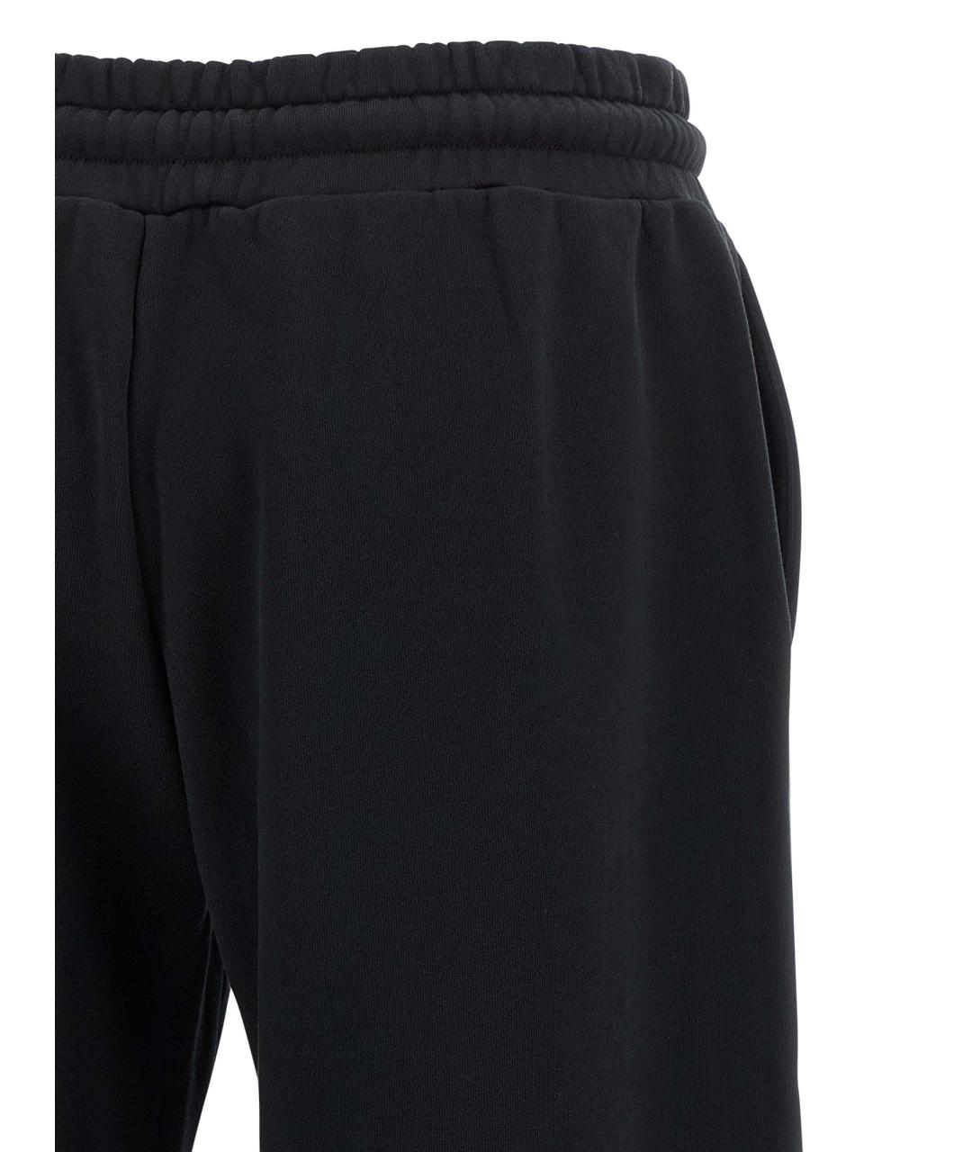 OFF-WHITE Черные хлопковые прямые брюки, фото 4