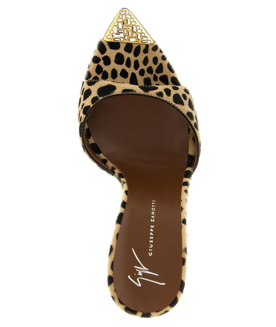 GIUSEPPE ZANOTTI DESIGN Мульти кожаные мюли, фото 4