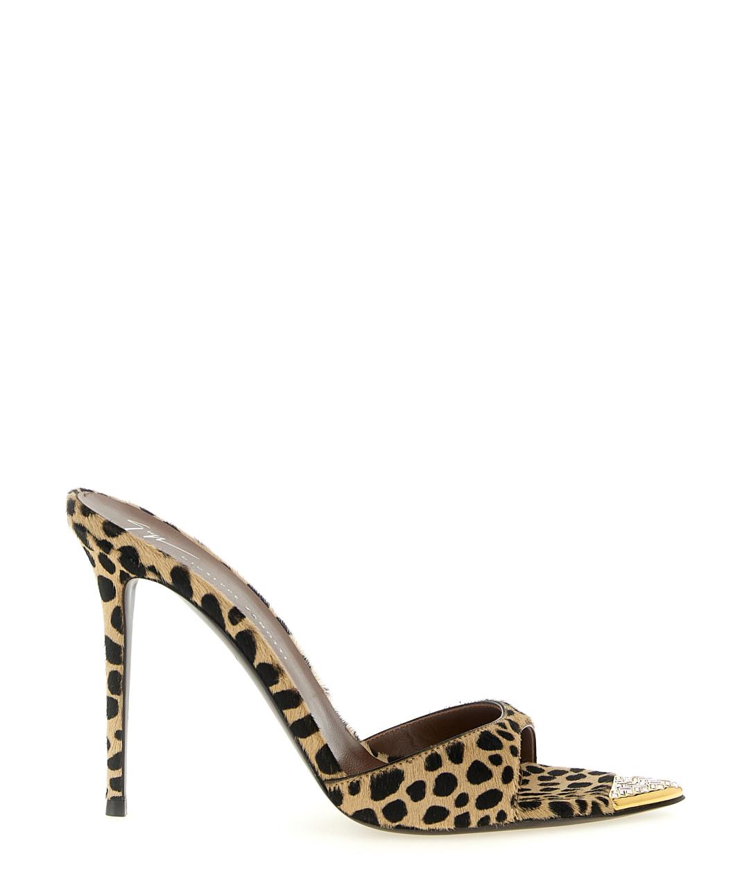 GIUSEPPE ZANOTTI DESIGN Мульти кожаные мюли, фото 1