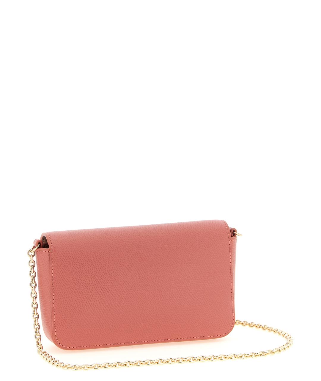 FURLA Розовая кожаная сумка через плечо, фото 2