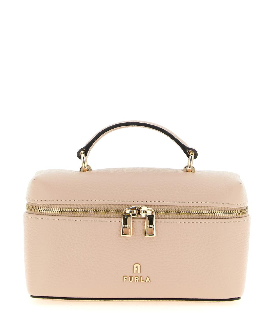 FURLA Розовая кожаная сумка через плечо, фото 1