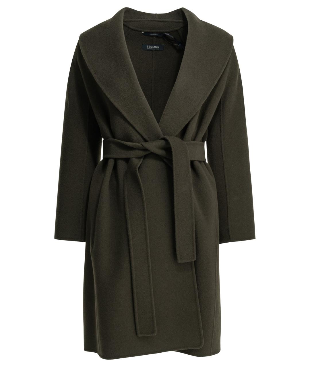 'S MAX MARA Зеленое шерстяное пальто, фото 1