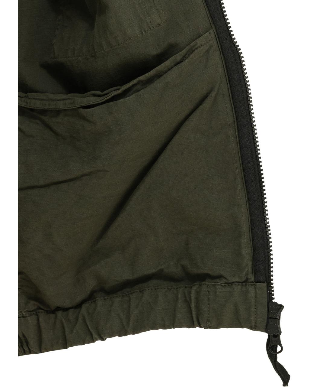 STONE ISLAND Зеленая хлопковая куртка, фото 4