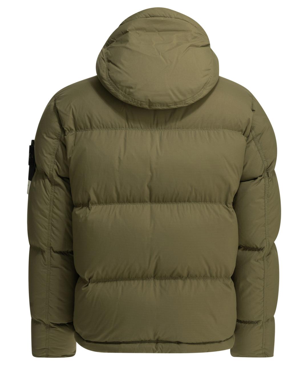 STONE ISLAND Зеленая полиамидовая куртка, фото 2