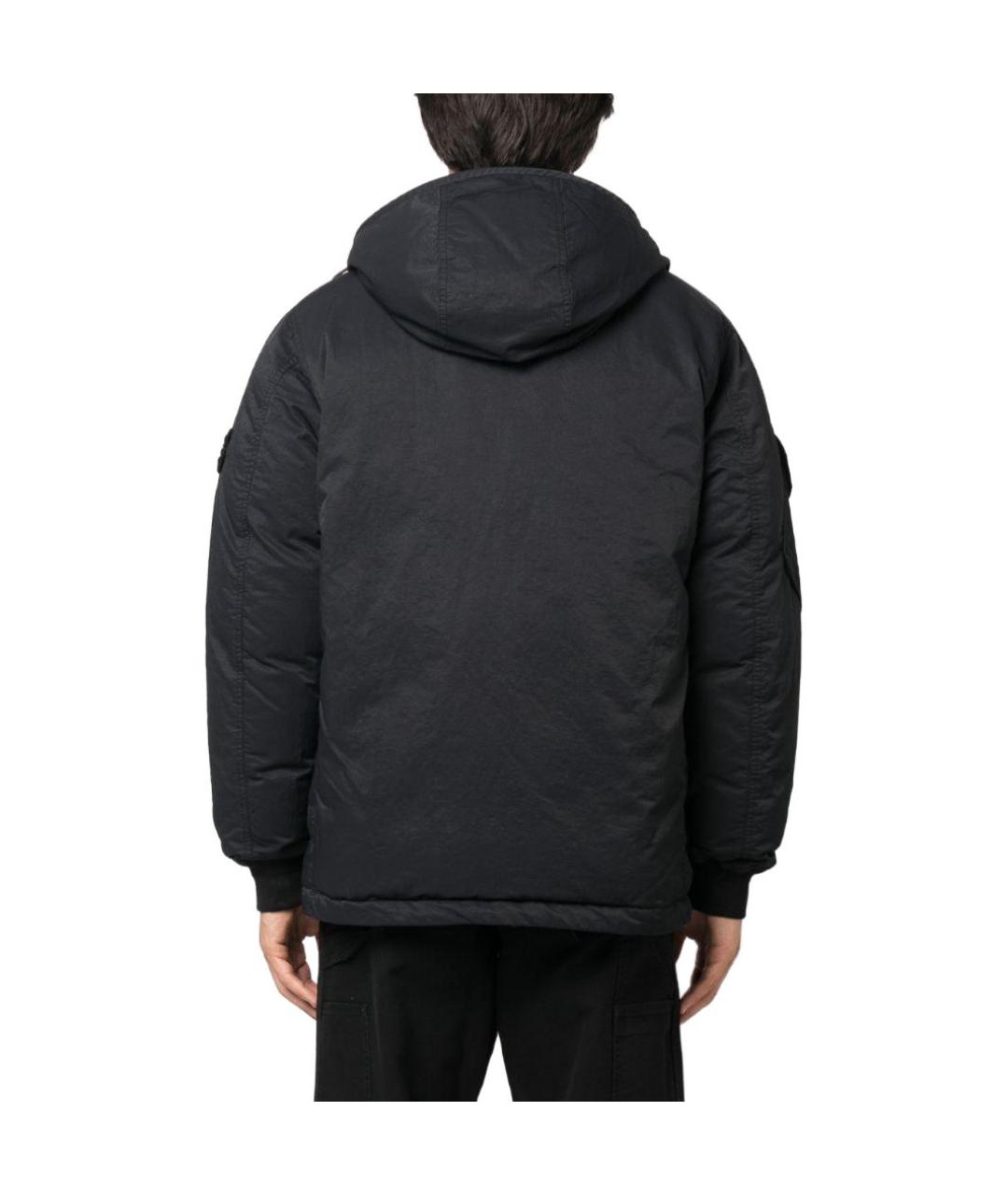 STONE ISLAND Черная куртка, фото 3