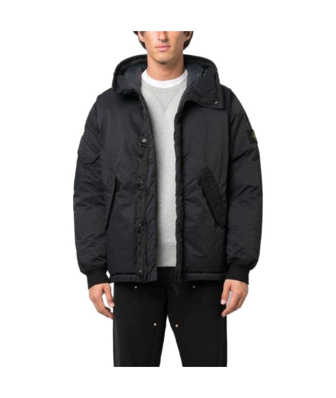 STONE ISLAND Черная куртка, фото 4