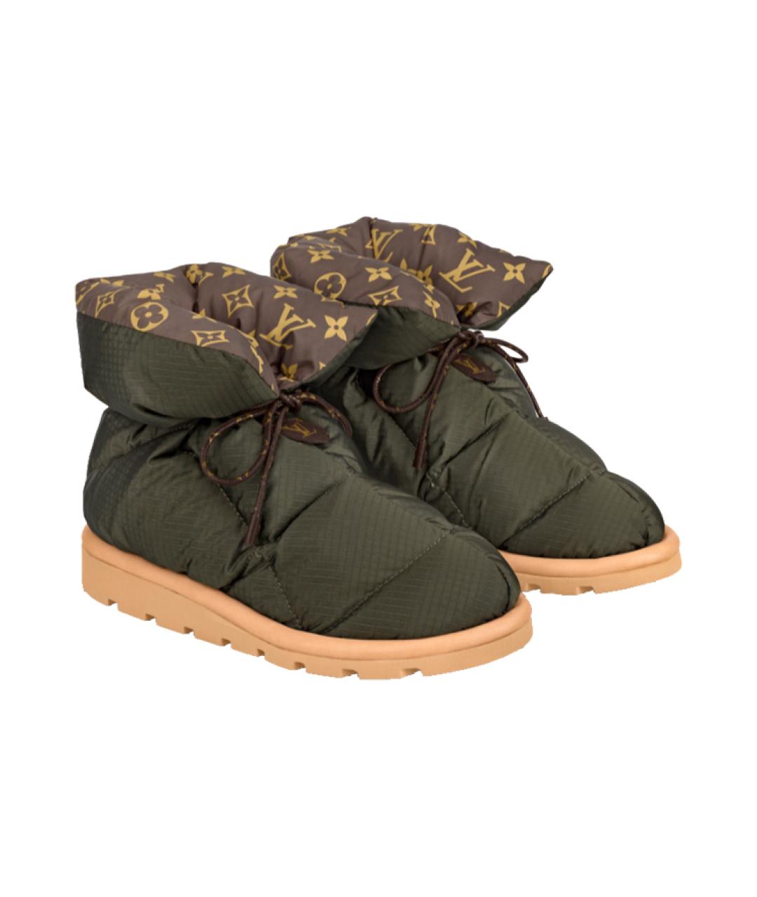 LOUIS VUITTON Зеленые ботинки, фото 3