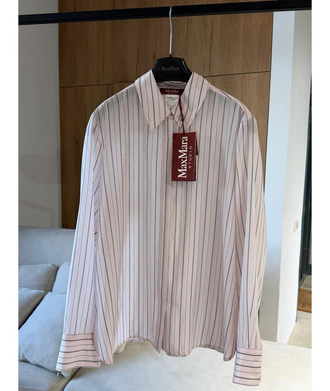 MAX MARA STUDIO Мульти шелковая блузы, фото 3