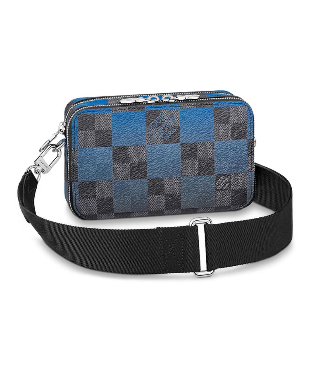 LOUIS VUITTON Синяя канва сумка на плечо, фото 1