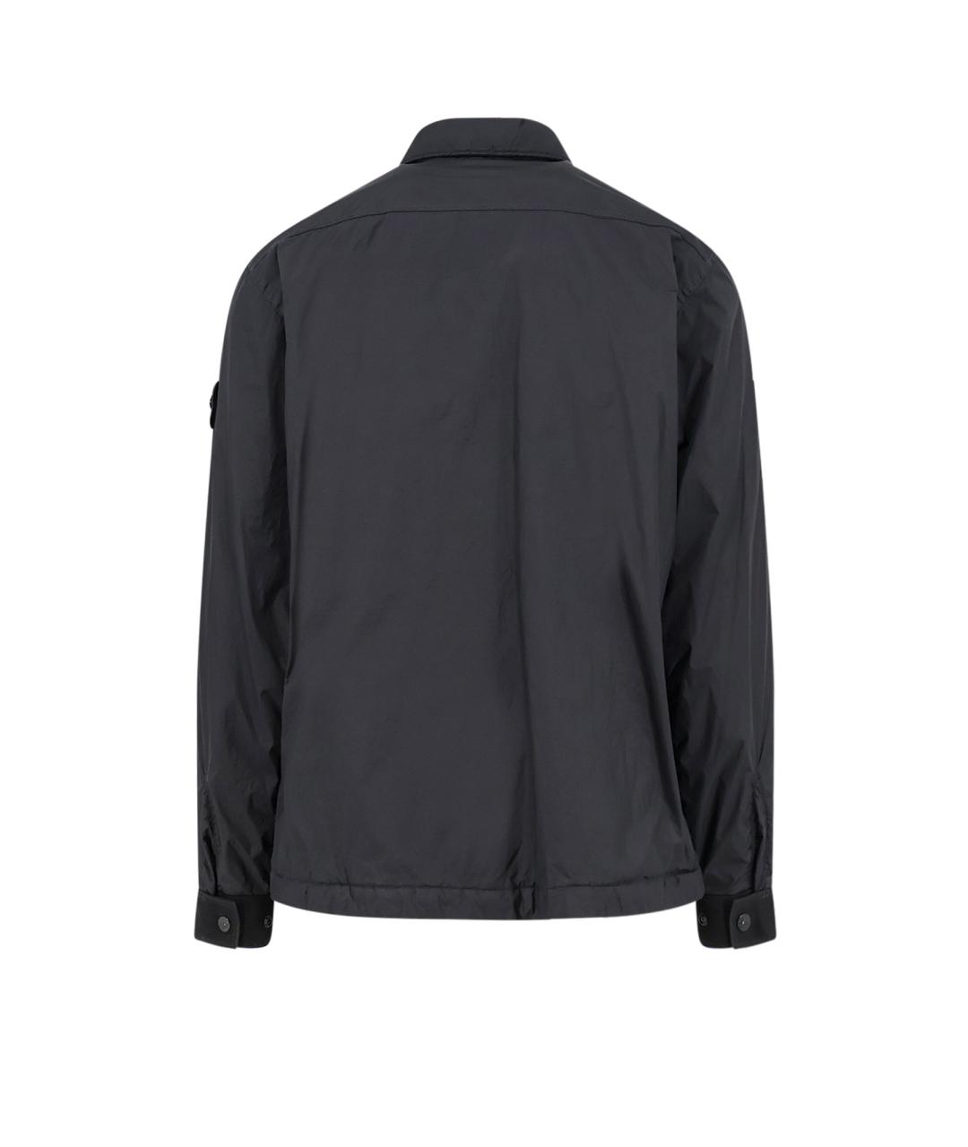 STONE ISLAND Черная полиамидовая куртка, фото 2