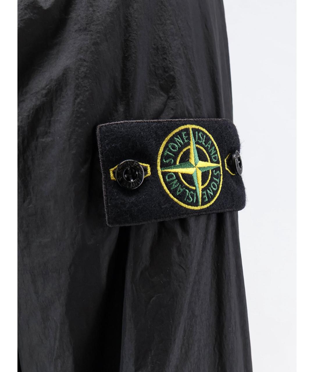 STONE ISLAND Черная полиамидовая куртка, фото 3