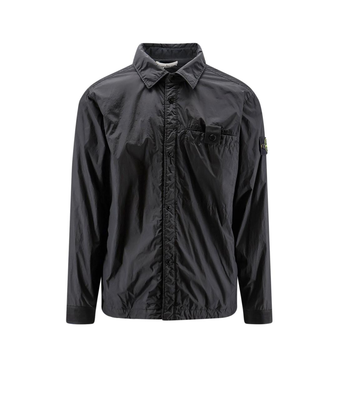 STONE ISLAND Черная полиамидовая куртка, фото 1