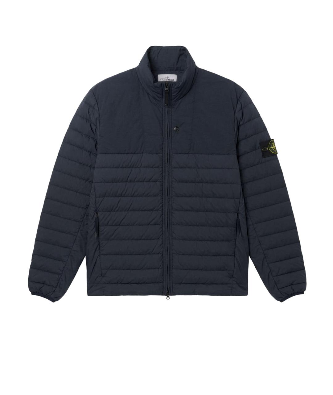 STONE ISLAND Синий полиамидовый пуховик, фото 1