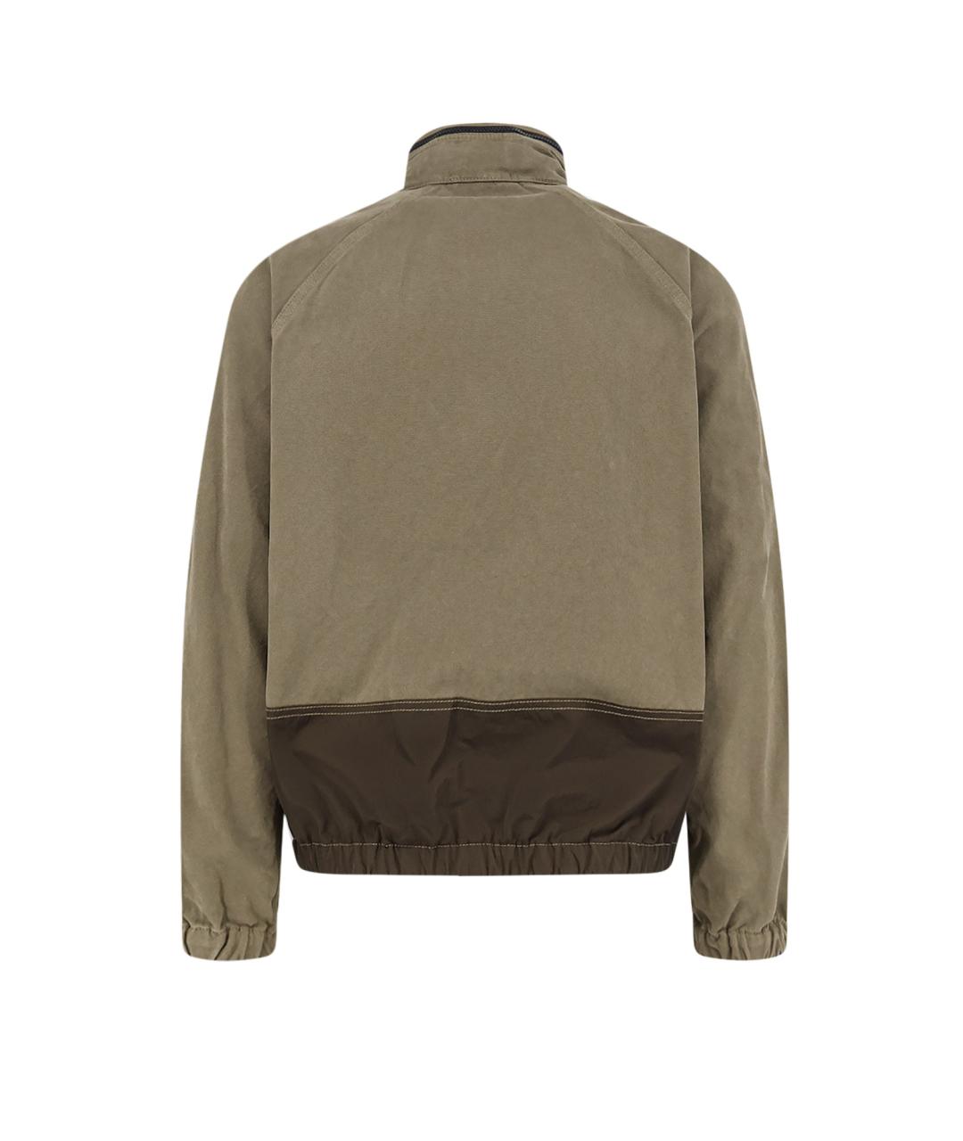 STONE ISLAND Хаки хлопковая куртка, фото 2