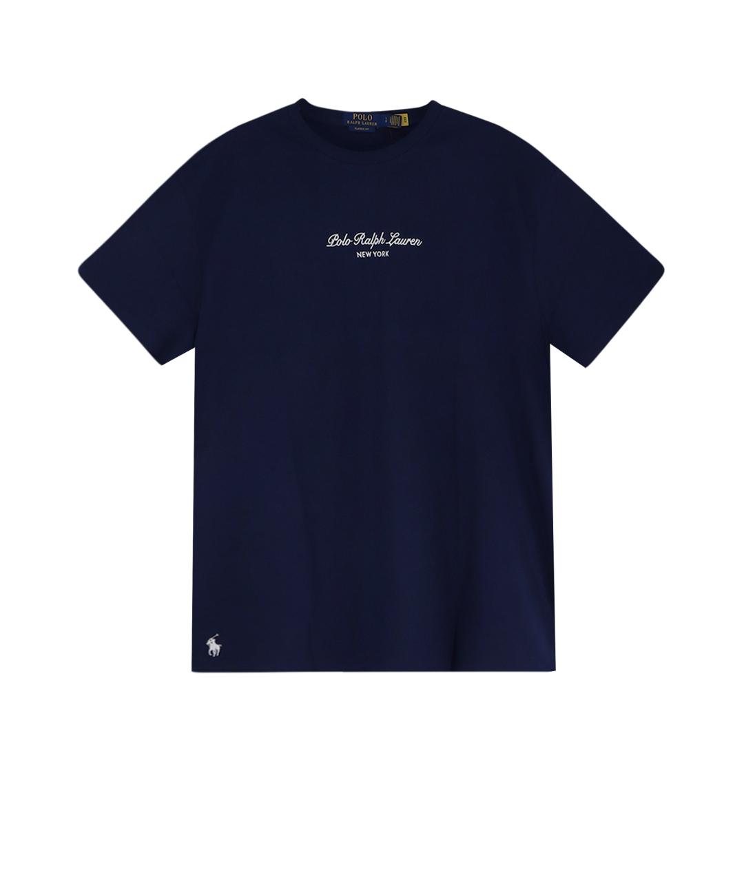 POLO RALPH LAUREN Синяя хлопковая футболка, фото 1