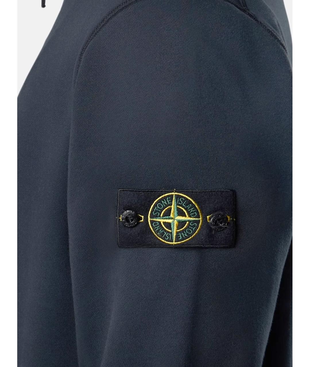 STONE ISLAND Синий хлопковый джемпер / свитер, фото 3