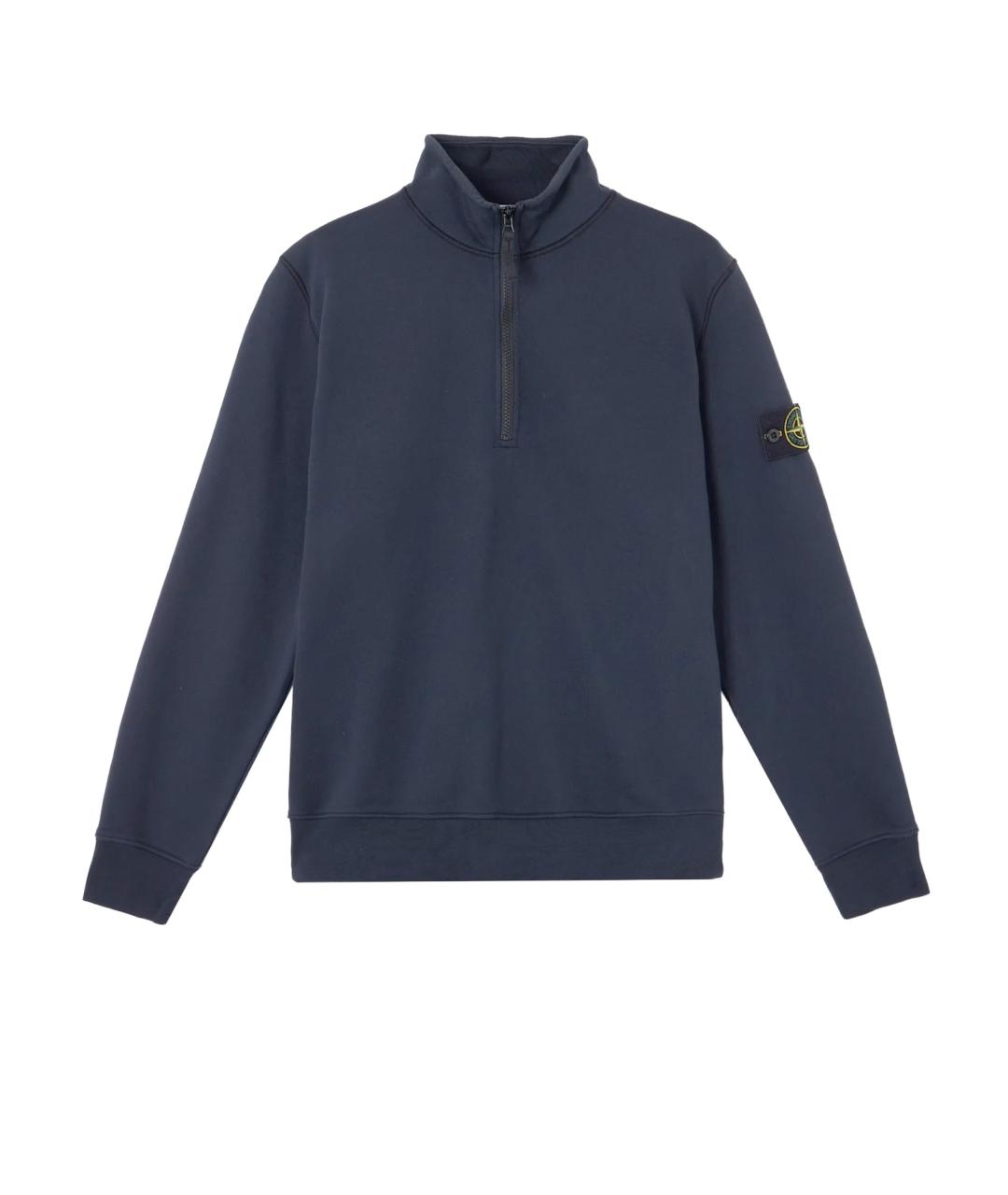 STONE ISLAND Синий хлопковый джемпер / свитер, фото 1