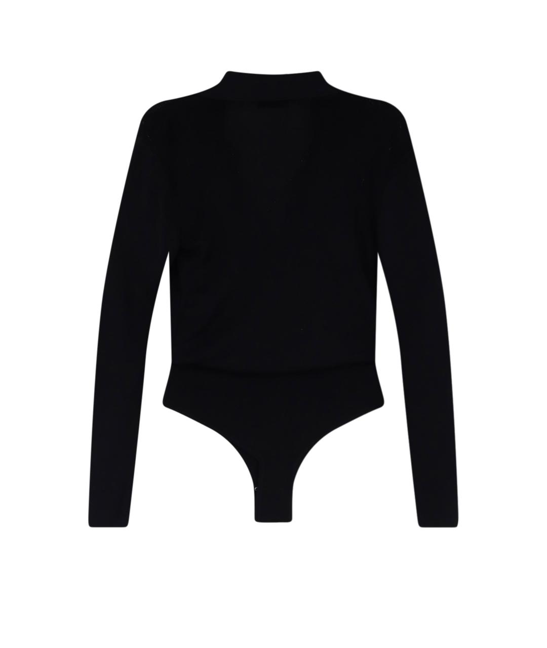ELISABETTA FRANCHI Черное вискозное боди, фото 2