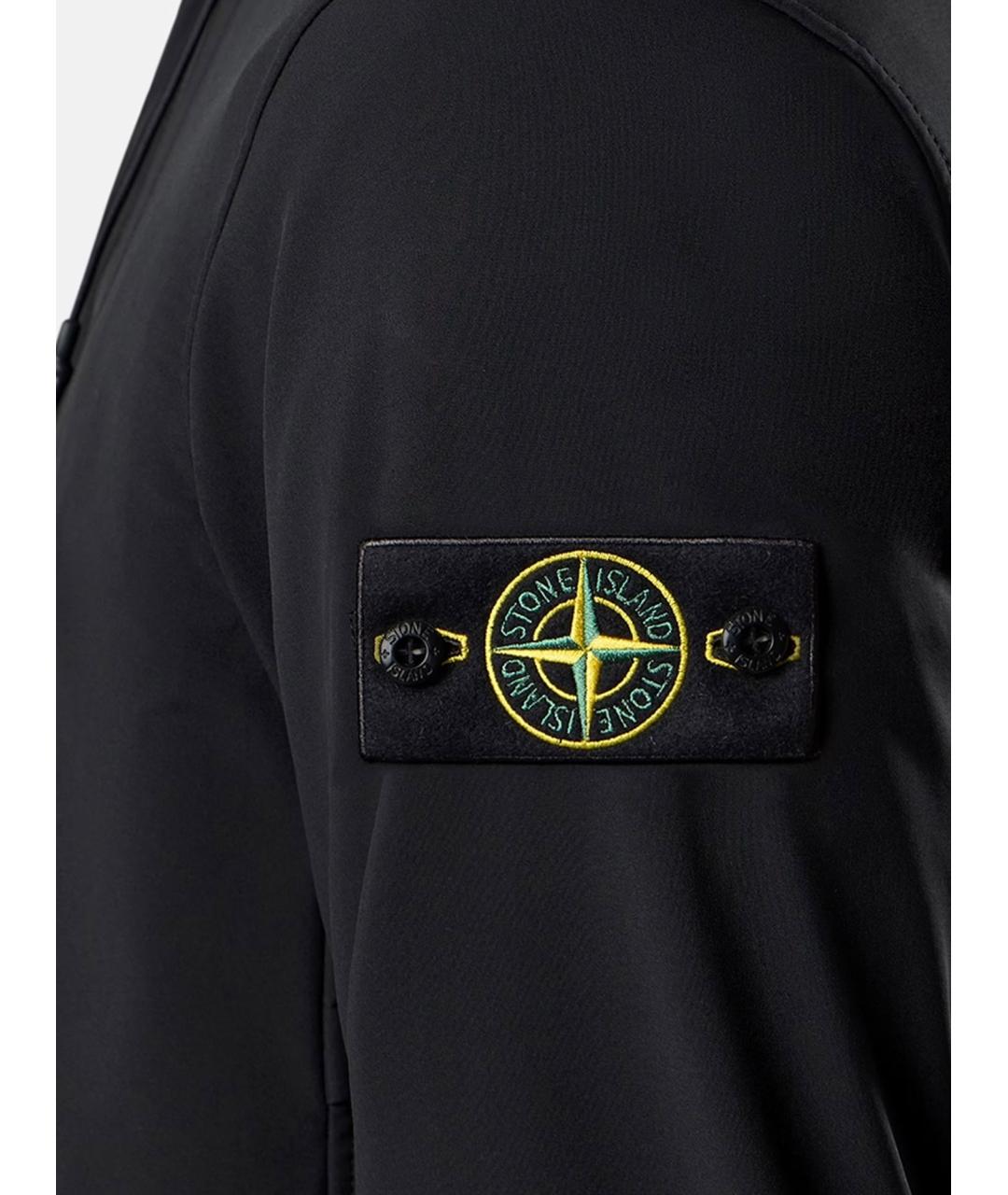 STONE ISLAND Черная полиэстеровая куртка, фото 3