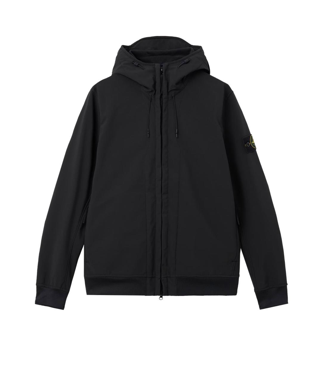 STONE ISLAND Черная полиэстеровая куртка, фото 1