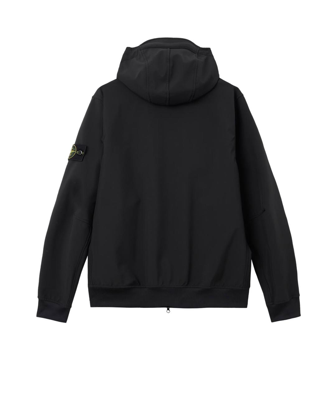 STONE ISLAND Черная полиэстеровая куртка, фото 2