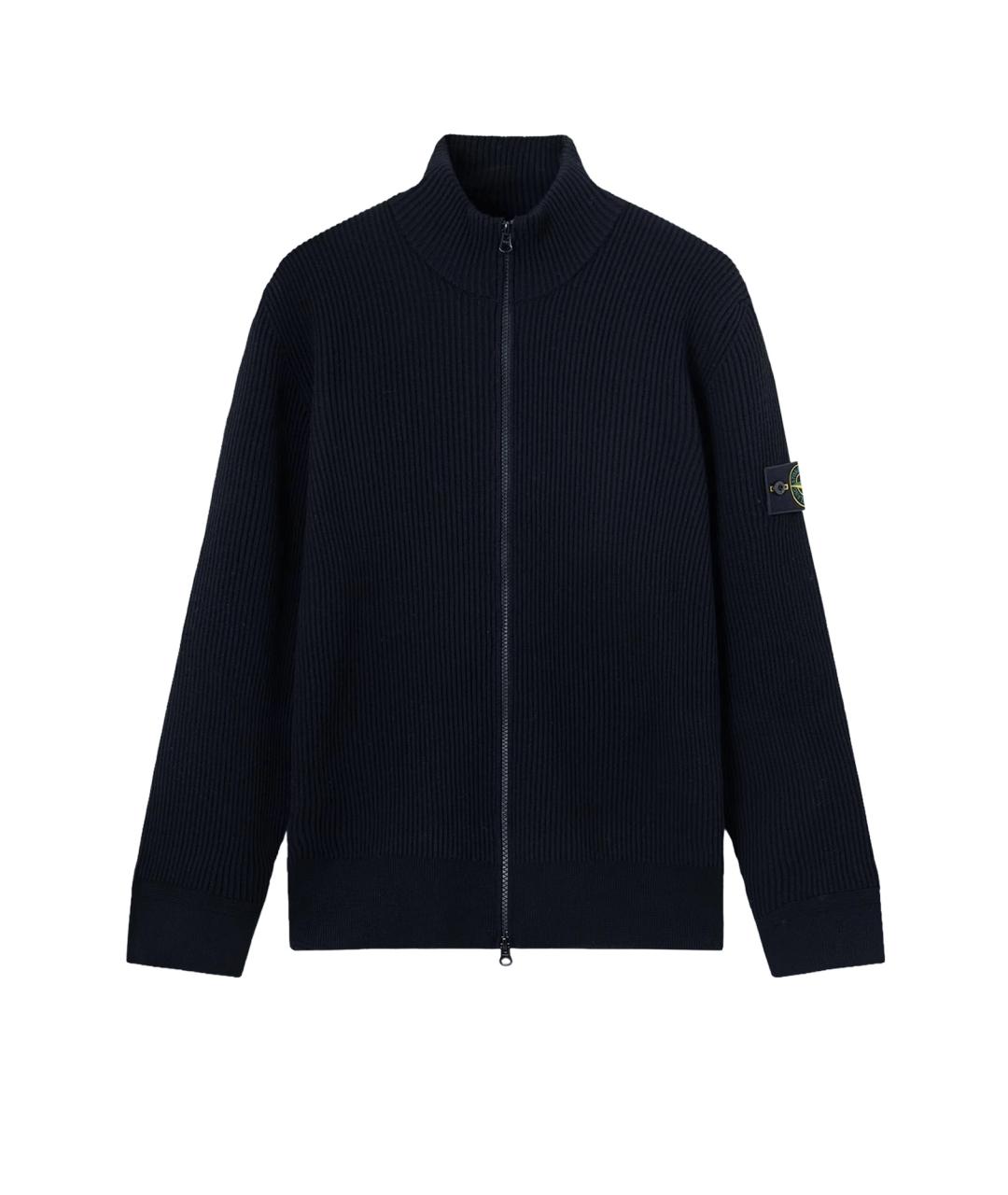 STONE ISLAND Синий шерстяной джемпер / свитер, фото 1