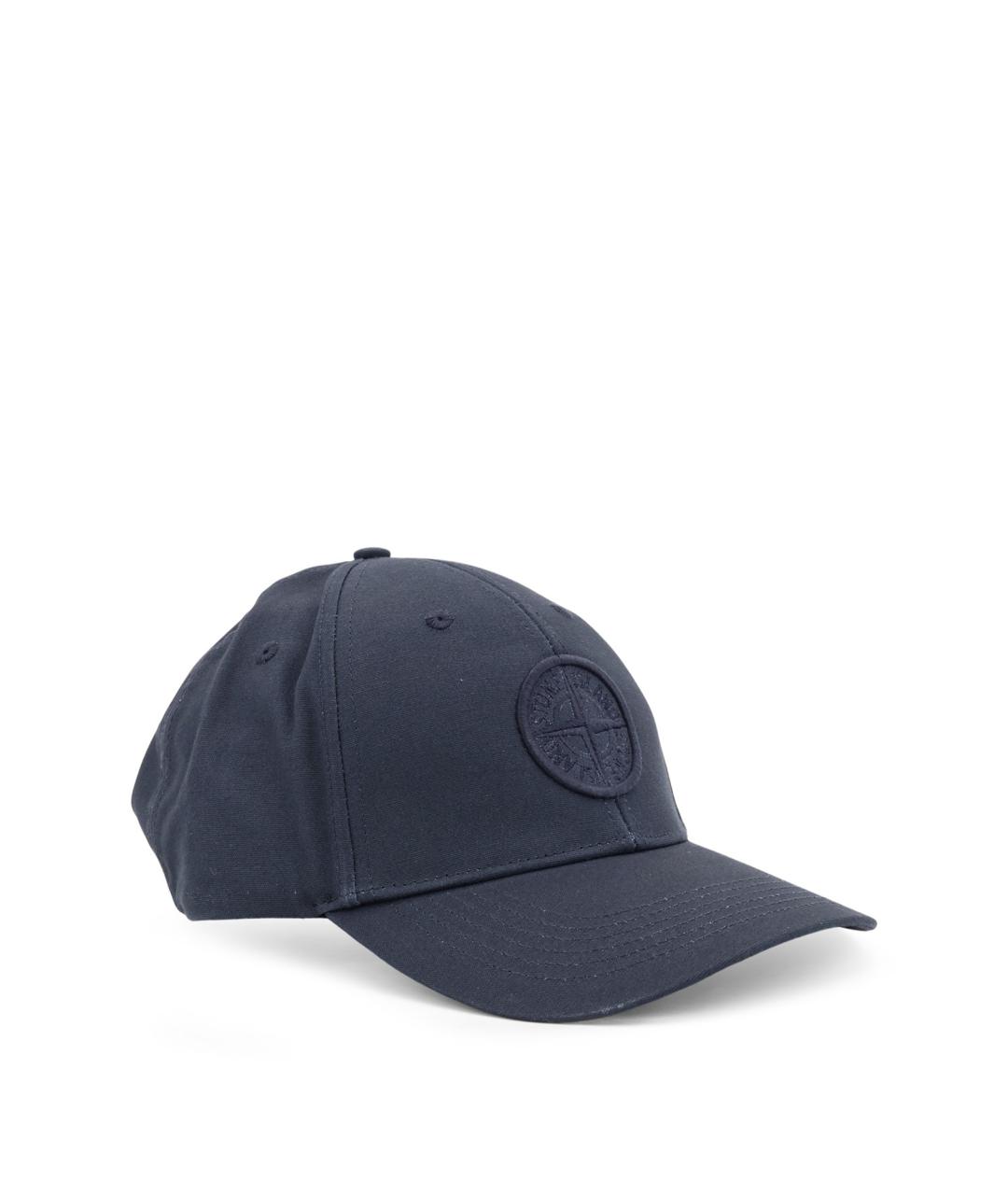 STONE ISLAND Синяя хлопковая кепка/бейсболка, фото 2