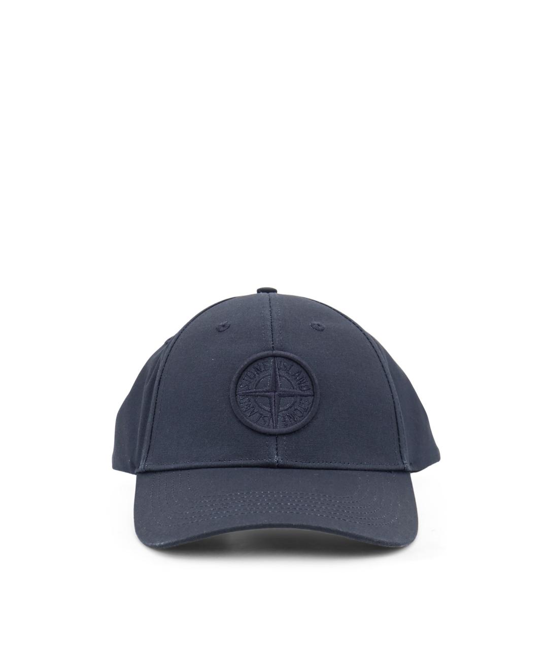 STONE ISLAND Синяя хлопковая кепка/бейсболка, фото 1