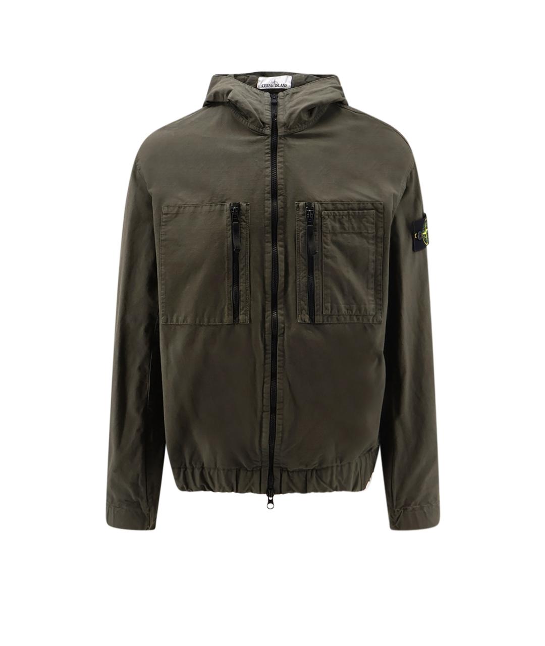 STONE ISLAND Серая хлопковая куртка, фото 1