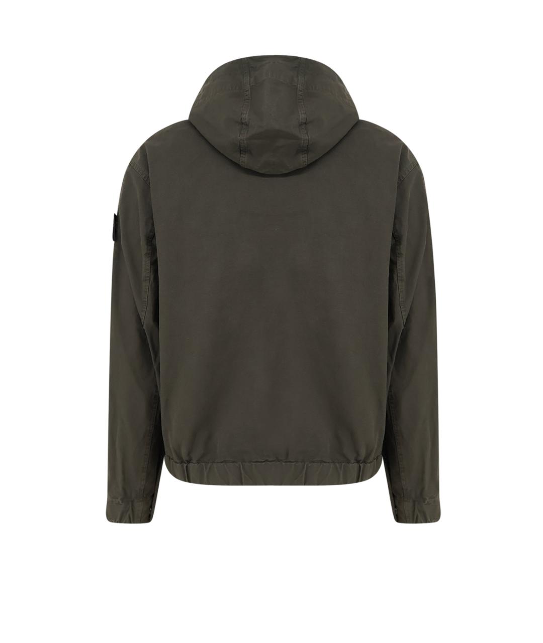 STONE ISLAND Серая хлопковая куртка, фото 2