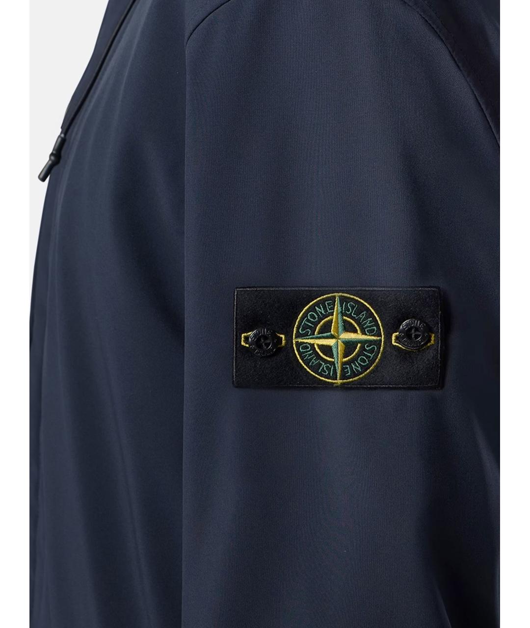 STONE ISLAND Синяя полиэстеровая куртка, фото 3
