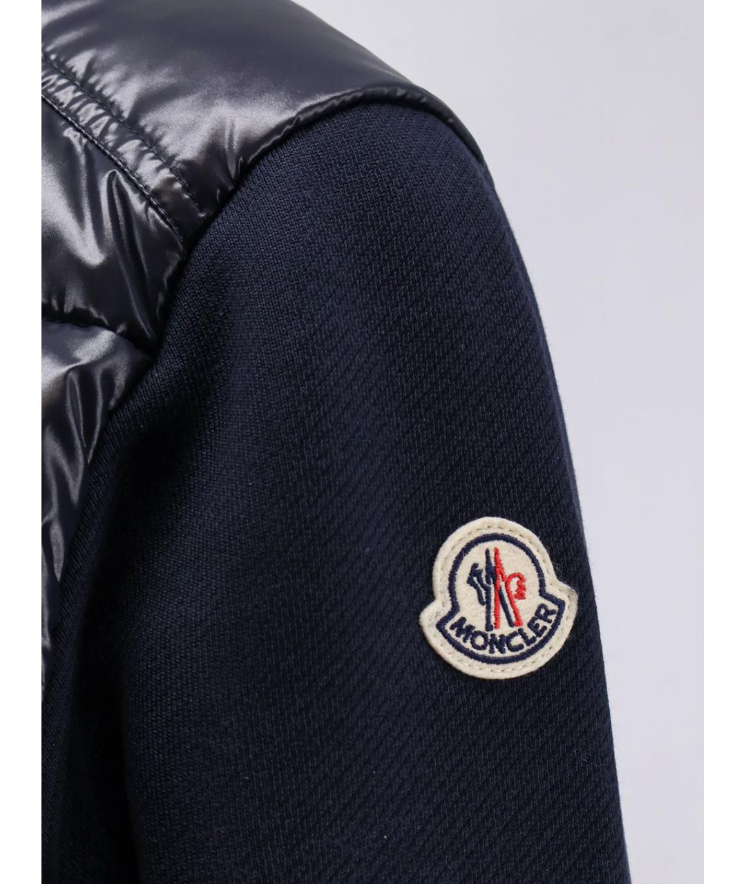 MONCLER Синий хлопковый пуховик, фото 3