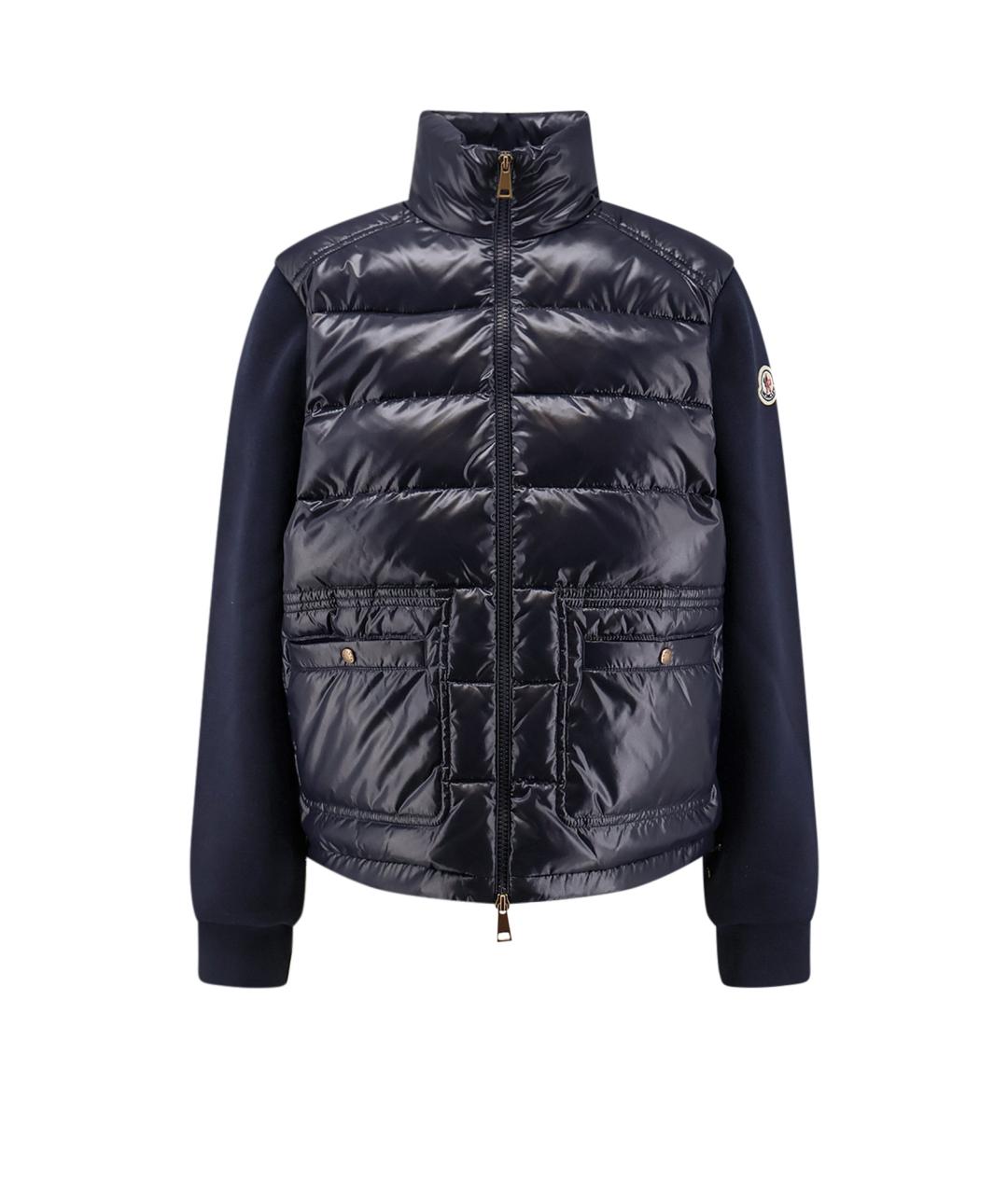MONCLER Синий хлопковый пуховик, фото 1