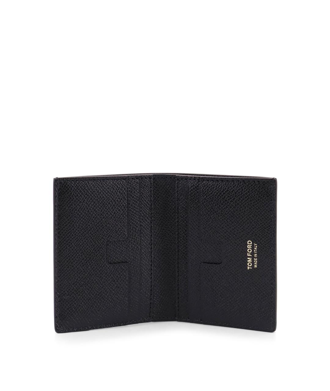 TOM FORD Черный кожаный кошелек, фото 3