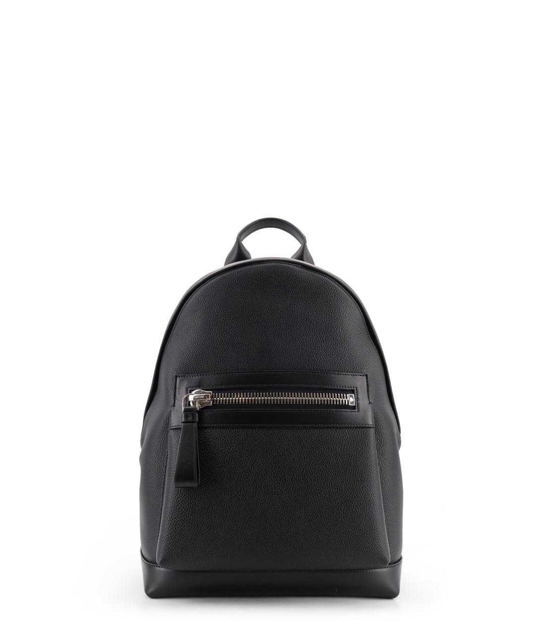 TOM FORD Черный кожаный рюкзак, фото 1