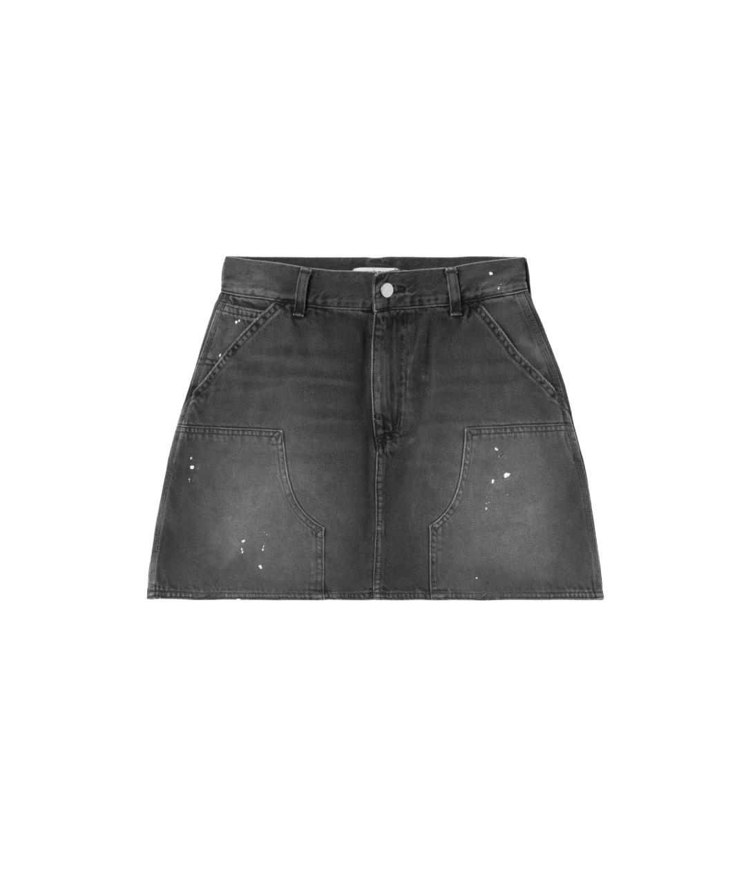 CARHARTT WIP Черная хлопковая юбка мини, фото 1