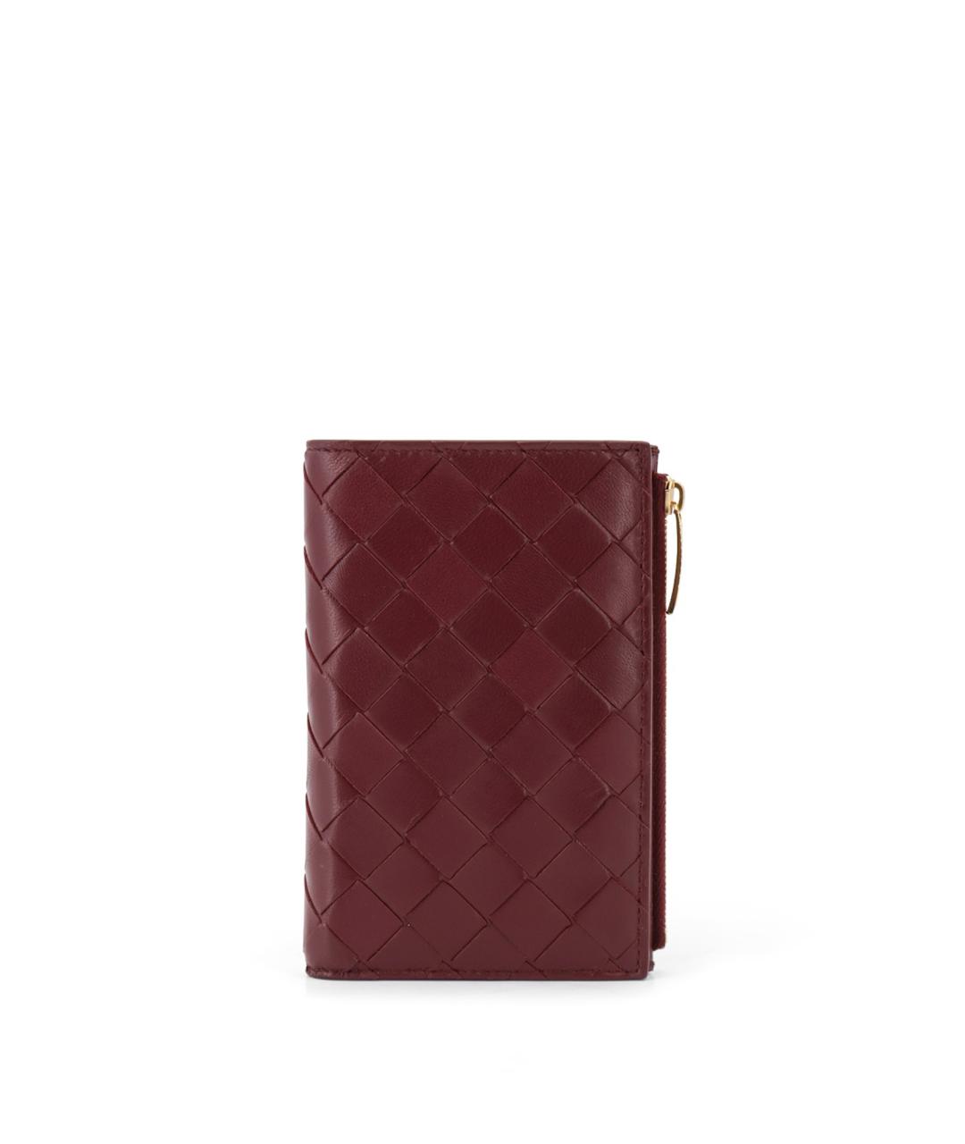 BOTTEGA VENETA Красный кожаный кошелек, фото 1