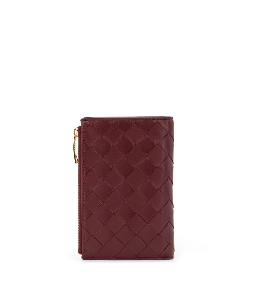 BOTTEGA VENETA Красный кожаный кошелек, фото 2