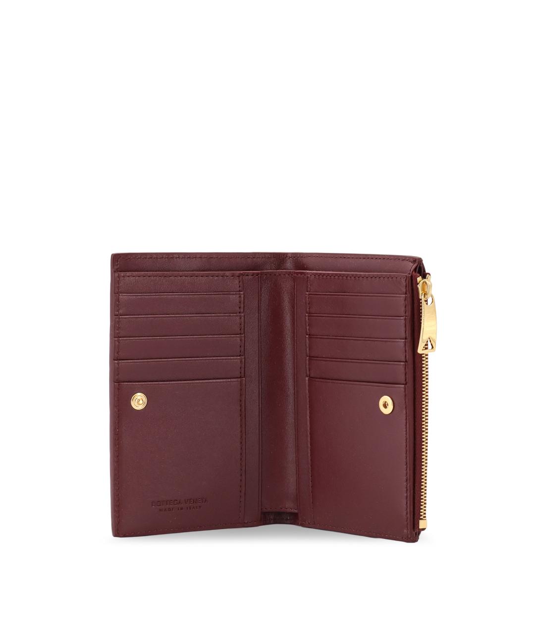 BOTTEGA VENETA Красный кожаный кошелек, фото 3