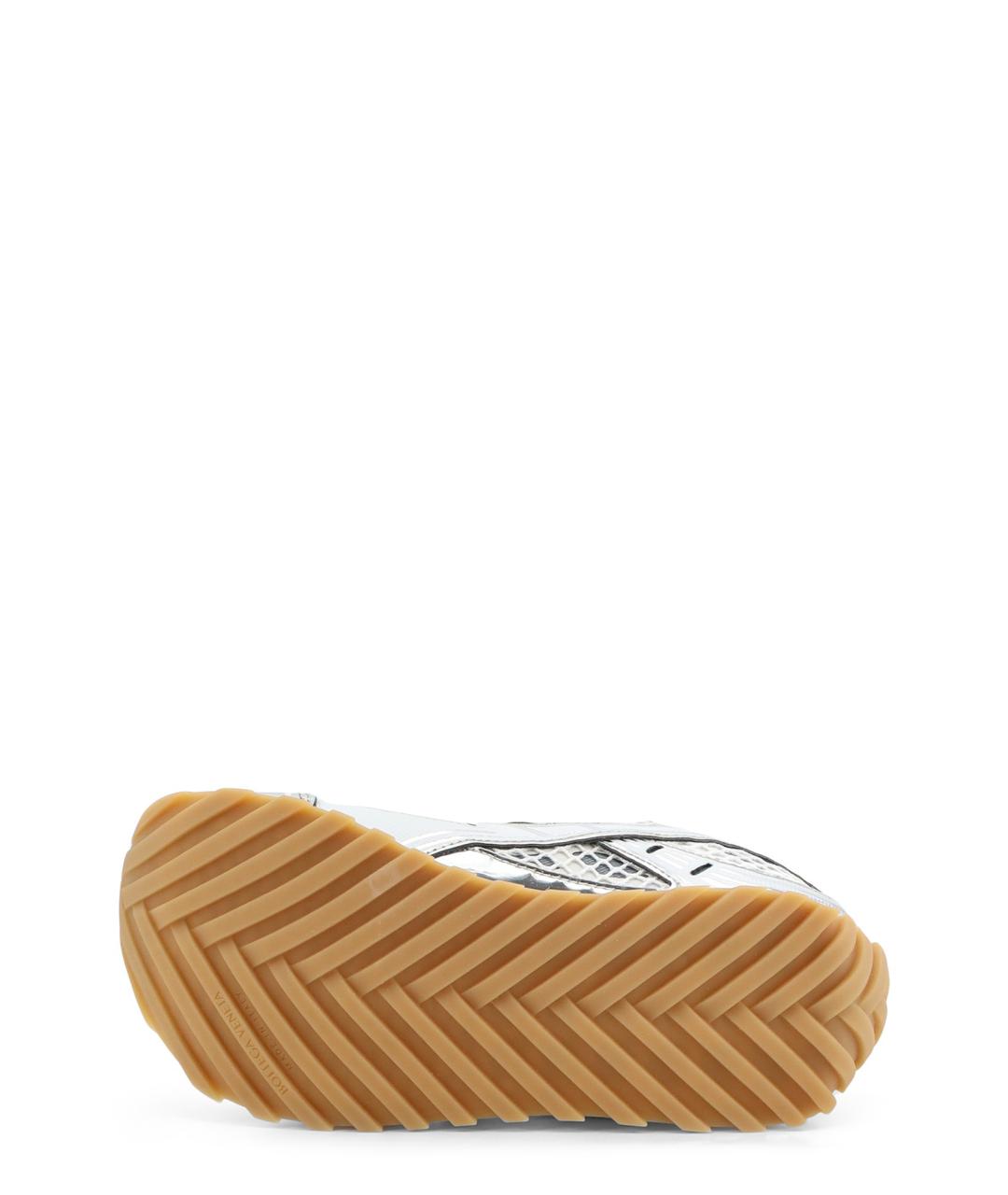 BOTTEGA VENETA Серебряные кроссовки, фото 4