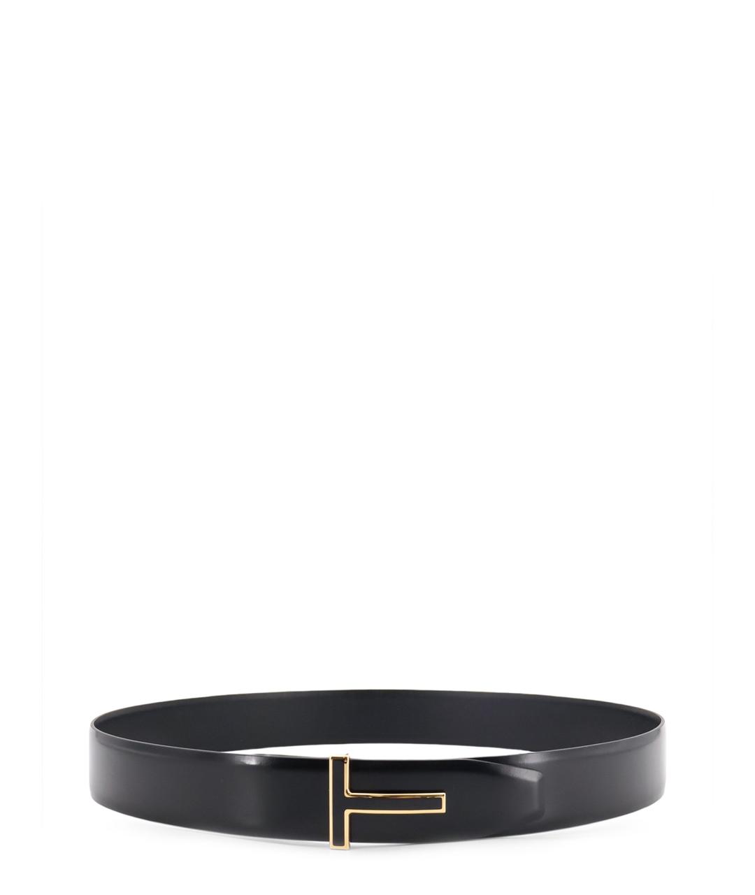TOM FORD Черный кожаный ремень, фото 1
