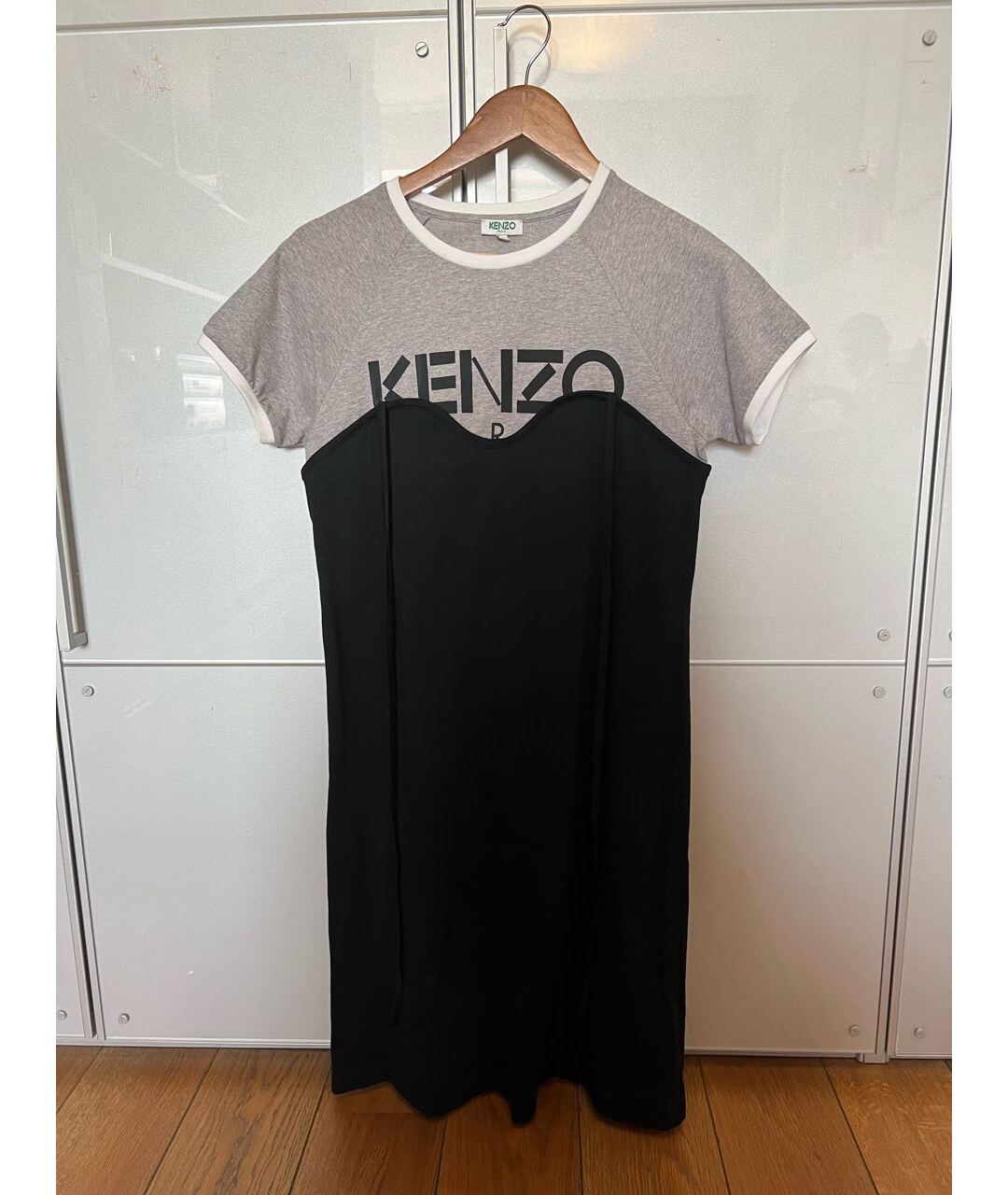 KENZO Черное хлопковое платье, фото 5